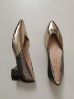 Peter Kaiser Pumps Ballerinas Leder Gold SIlber Bayern - Erlangen Vorschau
