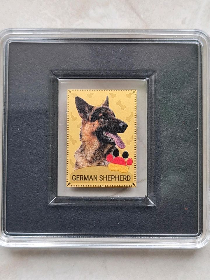 Goldbarren Motiv Deutscher Schäferhund in Böhlen