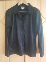 schwarze Damen Bluse mit Muster Gr. L, Hemdbluse Bayern - Bodenwöhr Vorschau