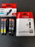 Canon Pixma Druckerpatronen 551 - 550 - Y - BK-C-PGBK Sachsen - Mülsen Vorschau