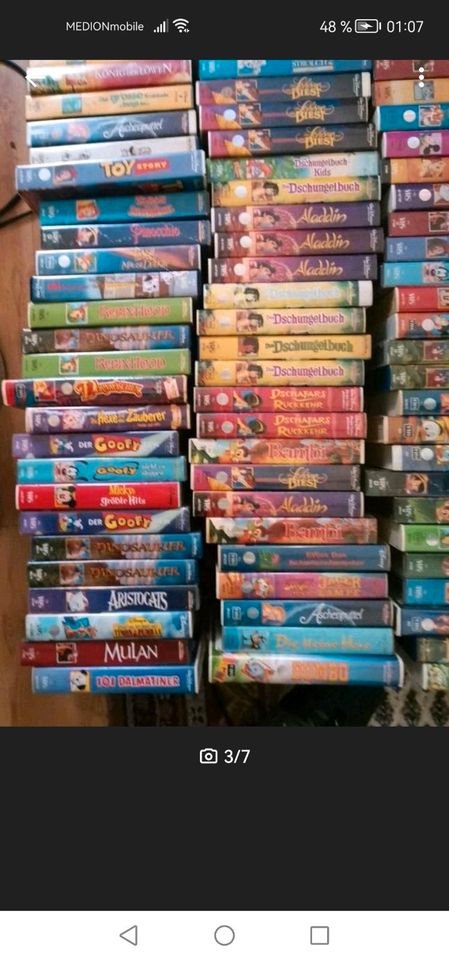 157 vhs Disney klasicker video Kassetten in Schönefeld