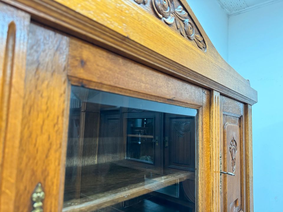 Antikes Buffet Jugendstil Schrank Wohnzimmerschrank Vitrine in Völklingen