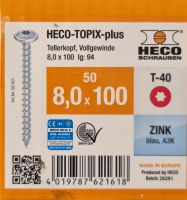 Heco Topix plus 8,0x100 50Stck - inkl. Versand! Bayern - Großmehring Vorschau