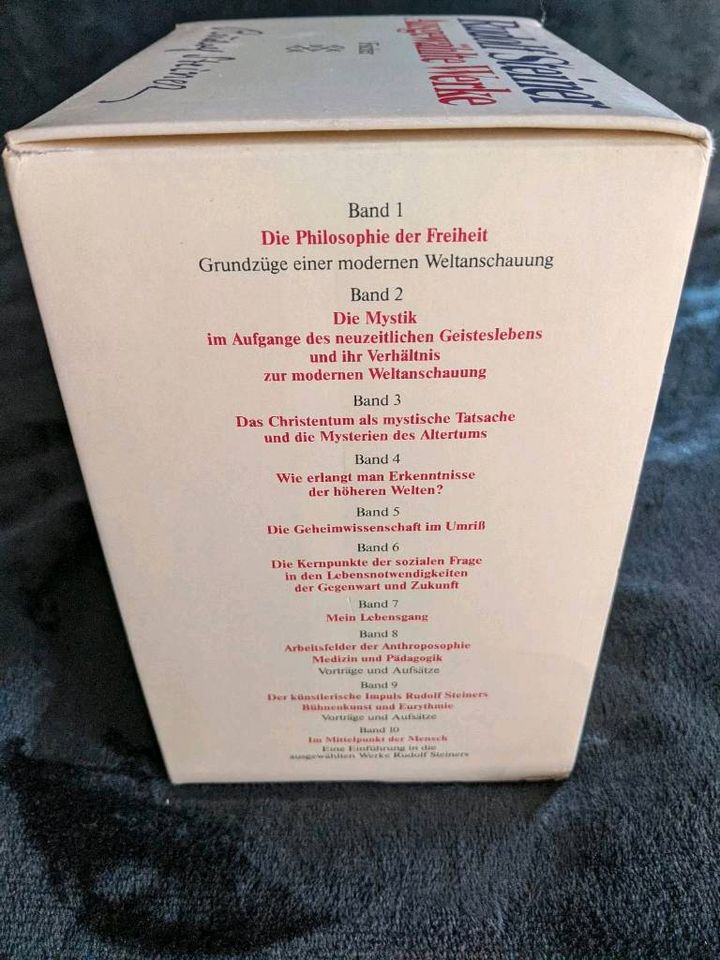 Rudolf Steiner Sammlung Ausgewählte Werke, 10 Bücher komplett in Deggendorf