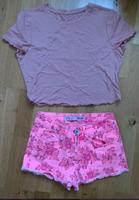 Demin & Co. Hotpants, Shorts Gr 34 XS, geblümt, kurze Hose, rosa Düsseldorf - Pempelfort Vorschau
