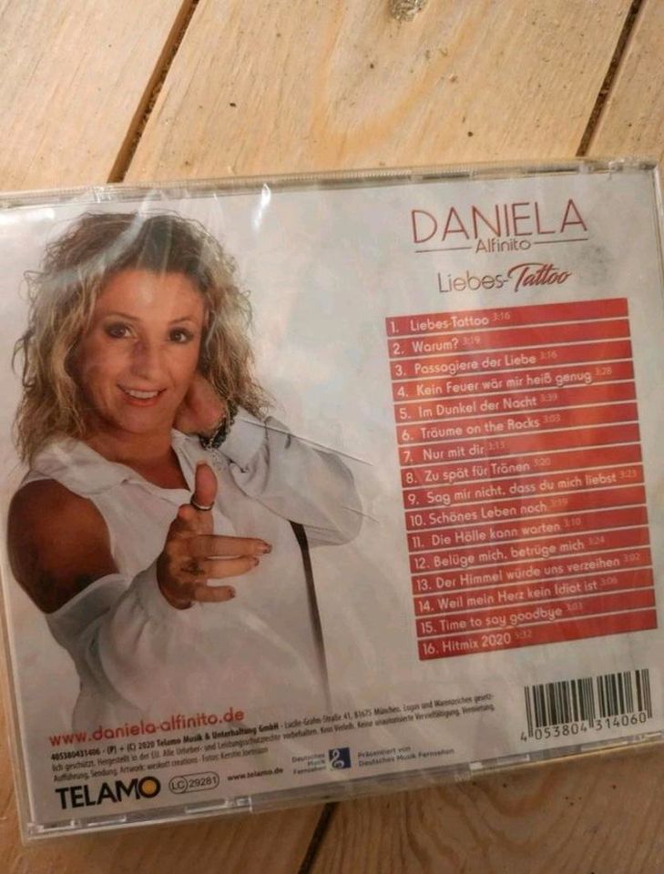 Daniela Alfinito Liebes Tattoo CD Neu Schlager in Hanerau-Hademarschen