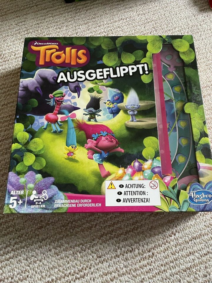 Hasbro Trolls Ausgeflippt Kind Brettspiel Spielzeug Familienspiel in Großkrotzenburg