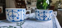 Kaffeetassen Strohblumendekor, Petersilienmuster, indisch Blau Baden-Württemberg - Reutlingen Vorschau