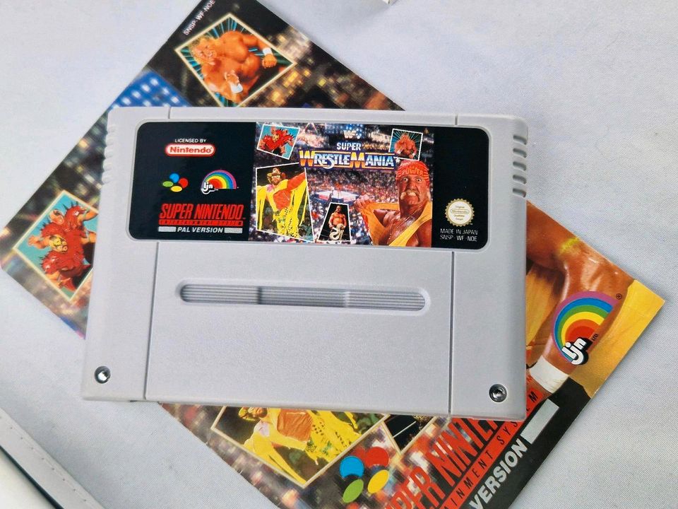 Neuwertig SNES Super Nintendo Spiel Super Wrestlemania mit Inlay in Villingen-Schwenningen