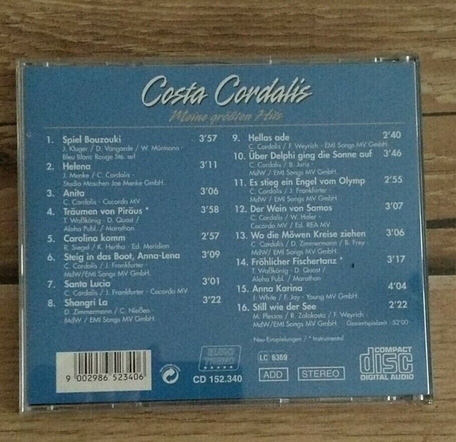 CD - Costa Cordalis - Meine größten Hits in Schimberg