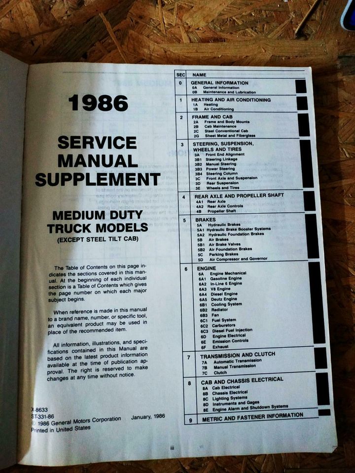 1986 Chevrolet pickup truck repair manual US in Brunnthal