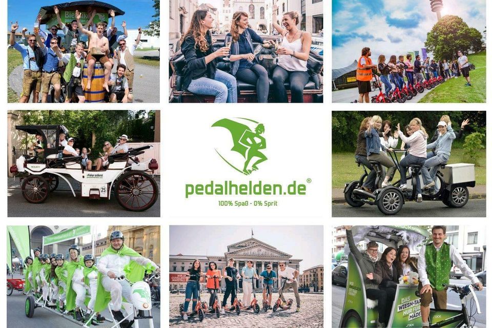 Bierbike, Rikschas, Elektro Kutsche, ConferenceBikes, Tandems in München