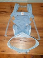 Ergobaby Trage omni cotton azure blue neuwertig +teething pad bib Niedersachsen - Hespe Vorschau