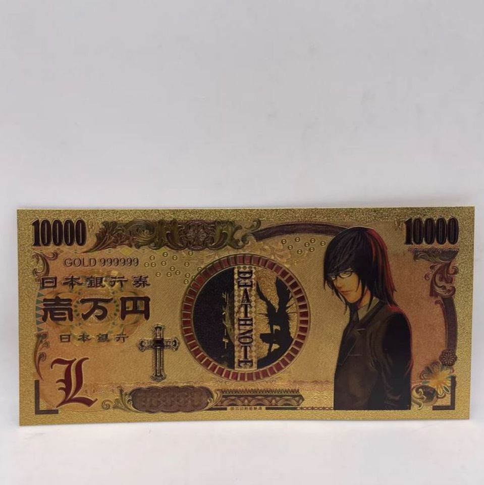 Vergoldete Banknote 8er Pack Death Note Anime Manga in Oberdorla