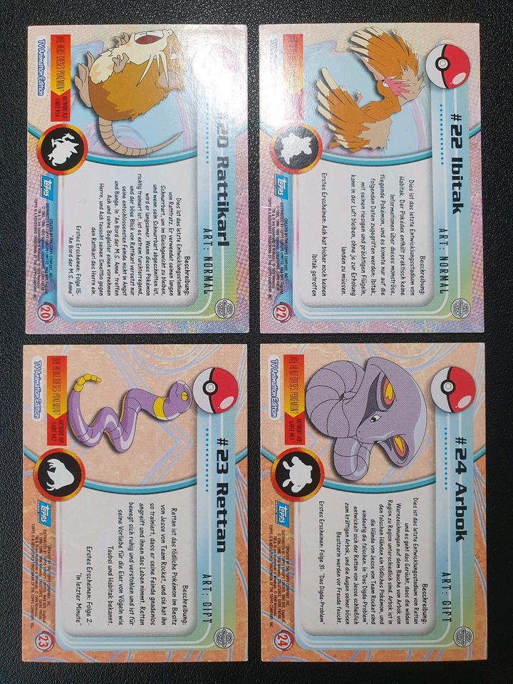 48x Topps Karten Non Holo Pokemon Sammlung TV Animation Simsala in Großenkneten