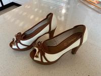Sommerschuh Peeptoes Pumps auch gut zum Dirndlkleid S.Oliver 36 Brandenburg - Ahrensfelde Vorschau