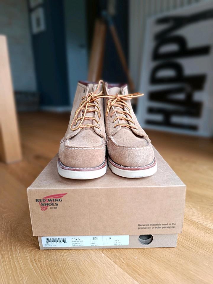 Red Wing 3376, US 8,5 / 39, Sand Mohave, roughout leather, in St. Wendel