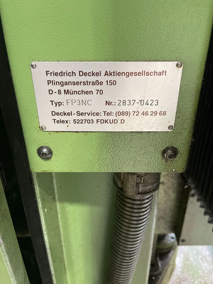 Deckel FP3NC CNC Fräsmaschine FP3 DIALOG11 Bearbeitungszentrum in Eislingen (Fils)