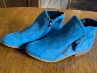 Schuhe Damen 40 Stiefeletten Halbschuhe Blau Wildleder 3cm Absatz Nordrhein-Westfalen - Stolberg (Rhld) Vorschau