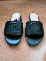 Aigner schuhe  sandalen pantolette gr  38 Leder schwarz Topzust Köln - Porz Vorschau