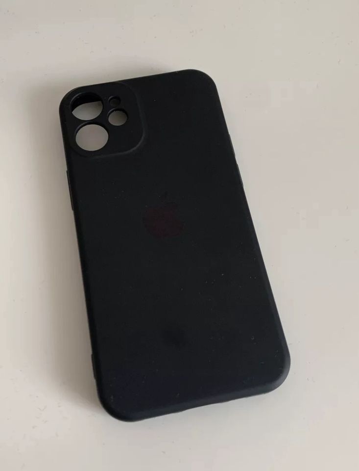 Schutzhülle Silikon Für iPhone 12 Mini Handy Case Schwarz in Albstadt