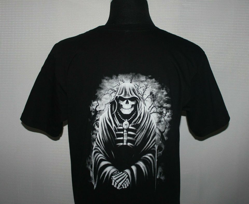 T-Shirt mit Skull / Totenkopf III Motiv in Größe XL in Penkun