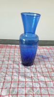 Vase Glas Blumenvase Gefäß blau rund Düsseldorf - Eller Vorschau