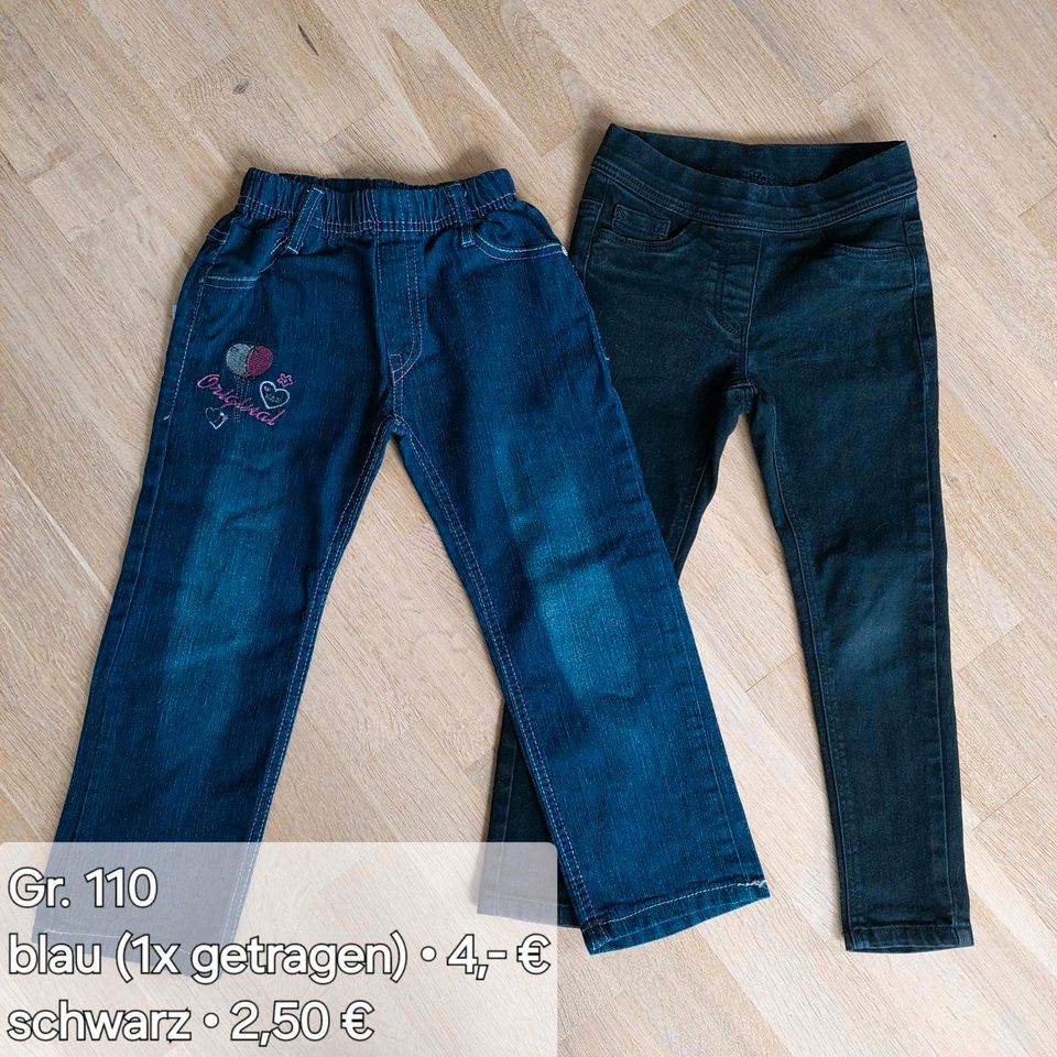 Mädchenkleidung • Gr. 110 / 116 • Hosen Jeans Leggins in Unterdietfurt