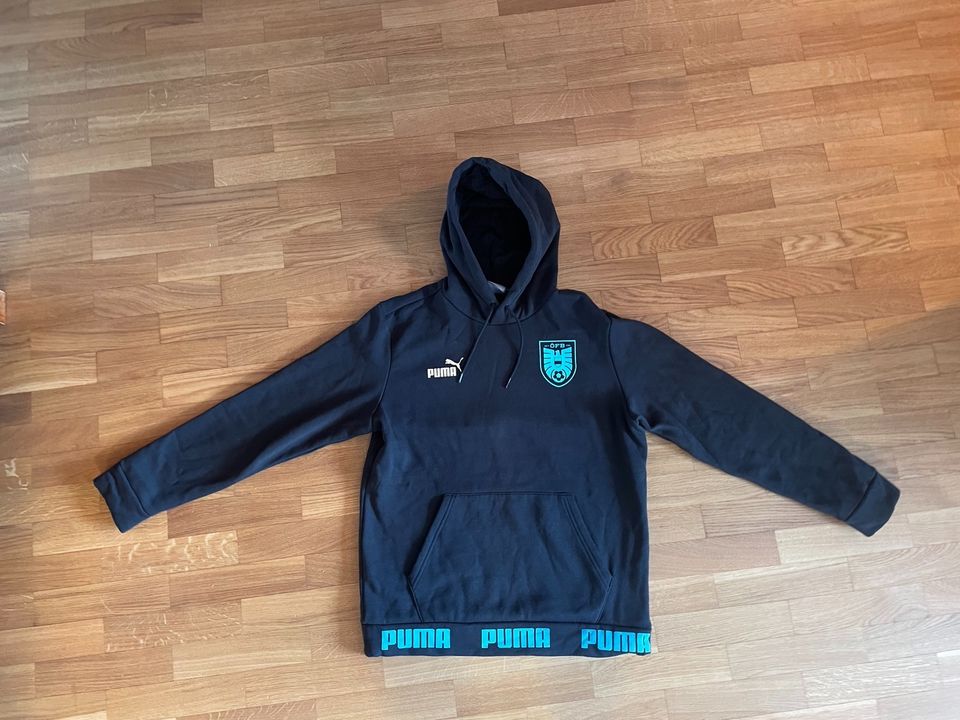 NP 90€ Puma ÖFB HOODIE M schwarz Fusball Österreich EM WM in Olpe