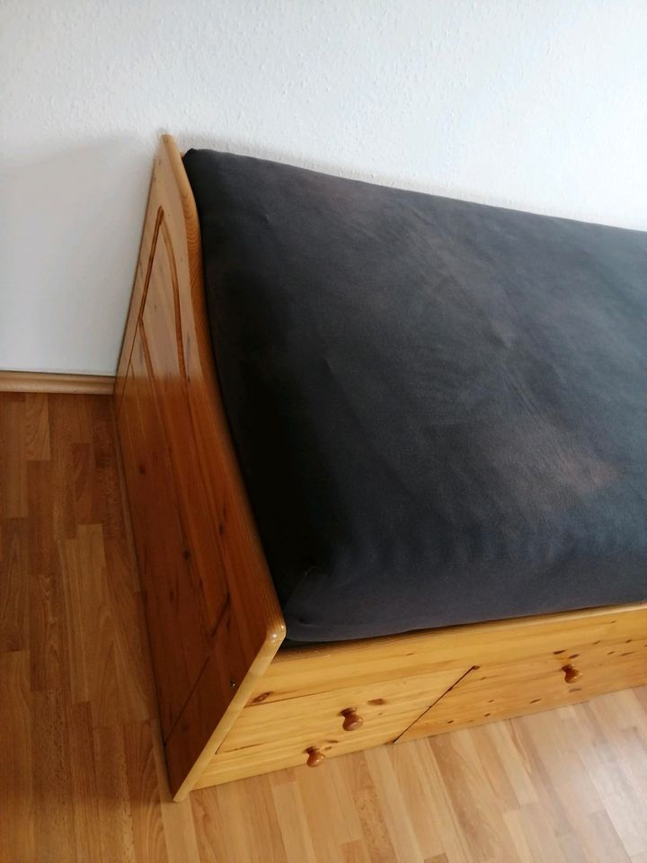 Bett aus Holz 90x200cm in Geist