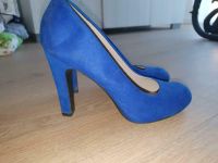 High Heels Stoff in blau gr. 37 Niedersachsen - Stadtoldendorf Vorschau