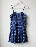 Kleid H&M Gr. S 36 kariert blau Karo Falten Plissee Faltenrock Kreis Pinneberg - Barmstedt Vorschau