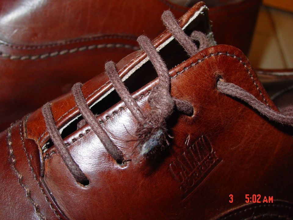 Schnürschuh, Oxford, GALIZIO TORRESI Italy, Echtleder, Größe 41,5 in Reichenow-Möglin