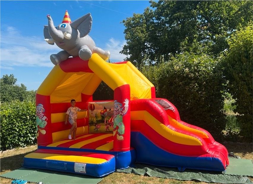 Hüpfburg Elephant Verleih Kinder Geburtstag Hochzeit Party in Pfinztal