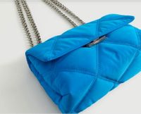 MANGO Umhängetasche Schultertasche Tasche mit Kette- Blau Berlin - Neukölln Vorschau