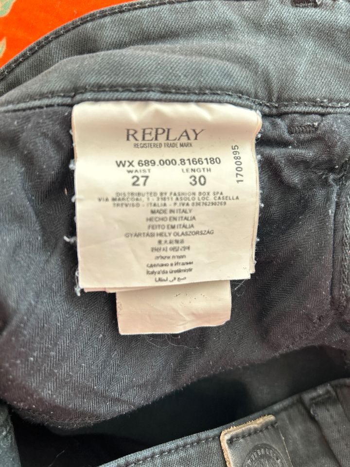 REPLAY ☀️ Jeans Model Luz schwarz ☀️ Gr. W27 L30 wie neu in Hannover