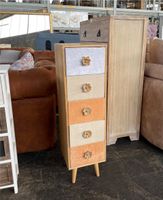 Kommode Schrank Aufbewahrungsschrank Orange Beige Blau Holz Bielefeld - Bielefeld (Innenstadt) Vorschau