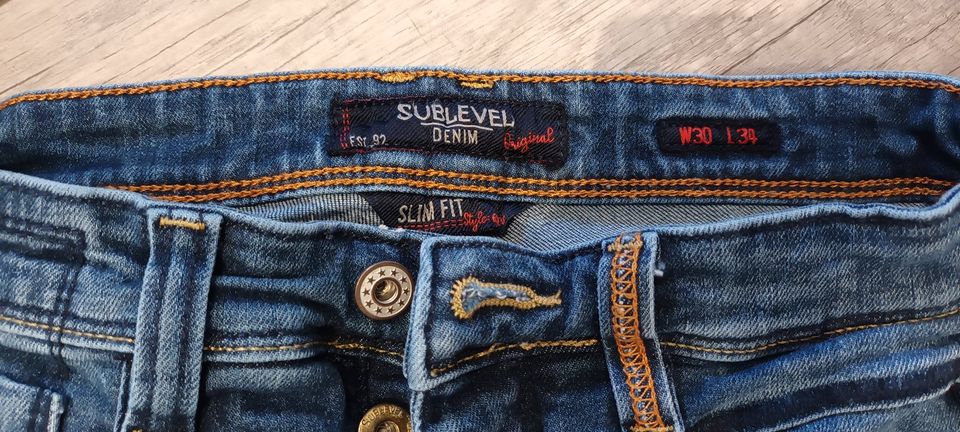 Herren-Jeans Marke Sublevel Gr. 30/34 in Treuchtlingen