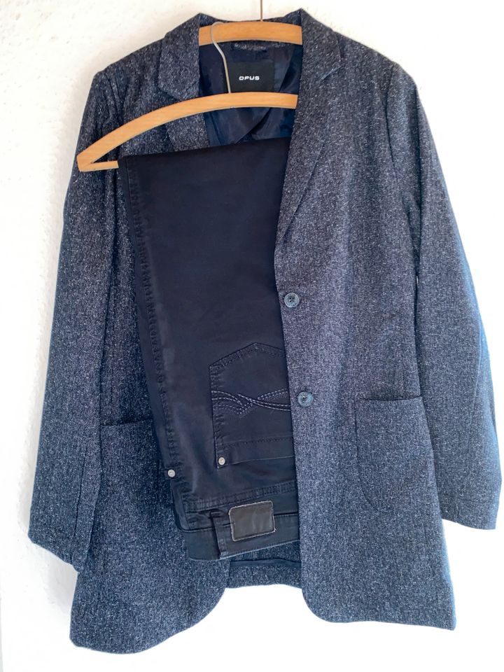 Opus Blazer blaumeliert und Brax Hose blau Gr. 42 - top ! in Munster