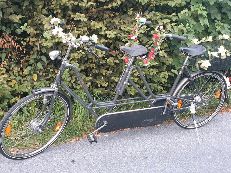 Tandem Fahrrad 26 Zoll mit Trommelbremse Nabendynamo in Versmold