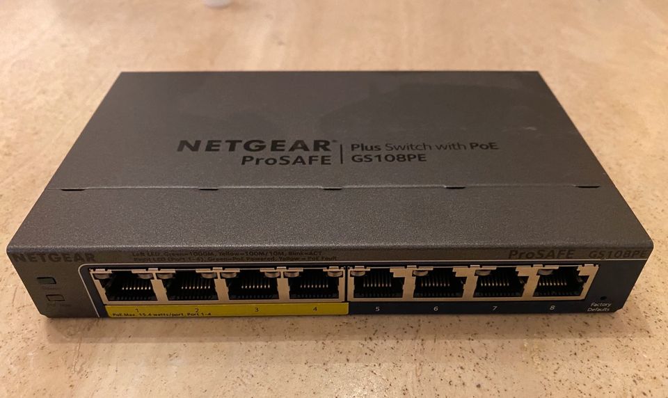 NETGEAR ProSAFE | Plus Switch with PoE GS108PE in Düsseldorf