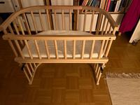 Beistellbett Babybay Buche unbehandelt mit Matratze Kr. München - Ismaning Vorschau