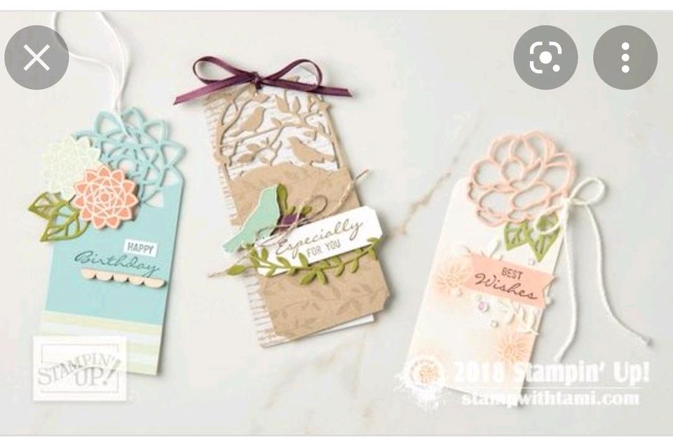 Stampin Up Botanical Tags Thinlits in Bad Vilbel