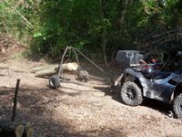 Quad Rückewagen, Forstanhänger zum Holz rücken, Baumstamm ziehen. Baden-Württemberg - Leinfelden-Echterdingen Vorschau