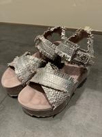 Plateau-Sandalen * Kennel & Schmenger * Gr. 37 * silber Nordrhein-Westfalen - Bocholt Vorschau