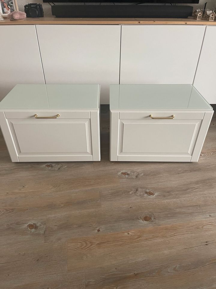 2x IKEA BESTA/SMEVIKEN Nachttische/Hängeschränke 60x45x39cm weiß in Düsseldorf