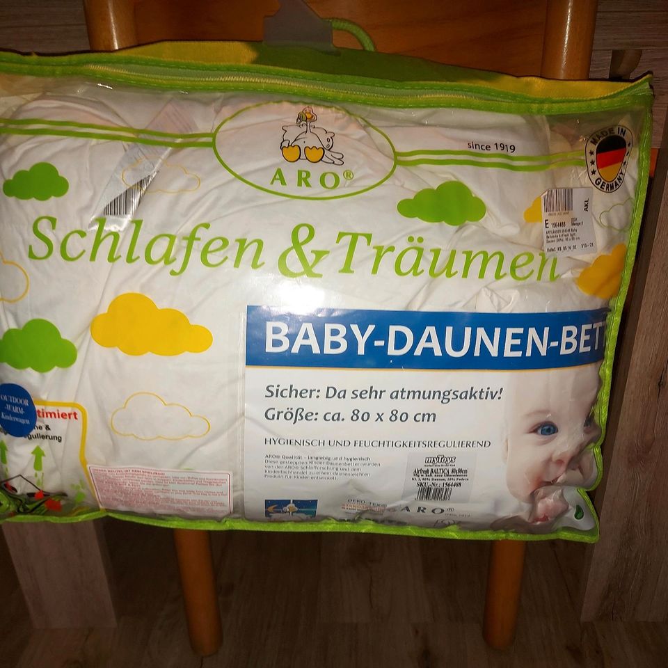 Baby Daunenbett unbenutzt neu in Ballenstedt
