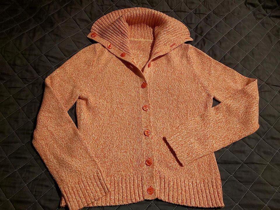 Strickjacke,, Orange "  Gr. 36/38 in Michelau i. OFr.