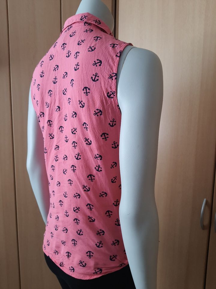 Bluse mit Ankern Gr. M in Plauen