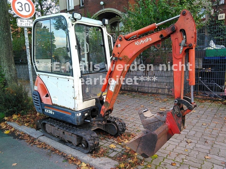 Kubota KX36-3 Minibagger excavator Hammerhydraulik 1,5t in Berlin